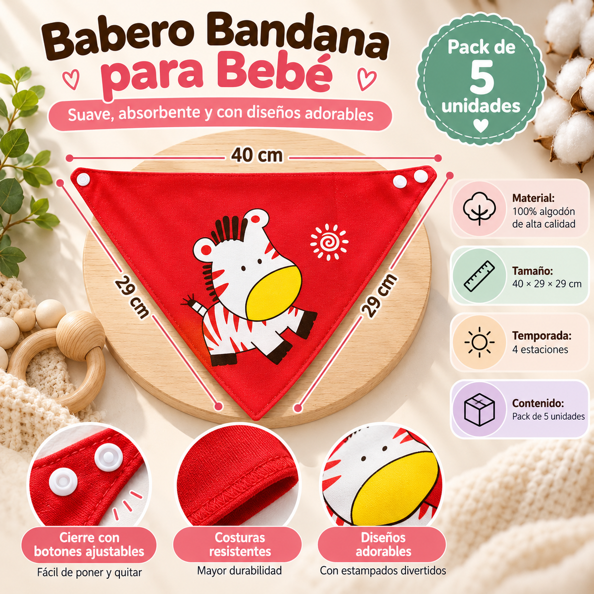 Baberos impermeables Alma y Co.